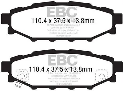 Produktbild von EBC Brakes Bremsbeläge Satz Hinten Bremsklötze für SUBARU FORESTER (SH) DP1584