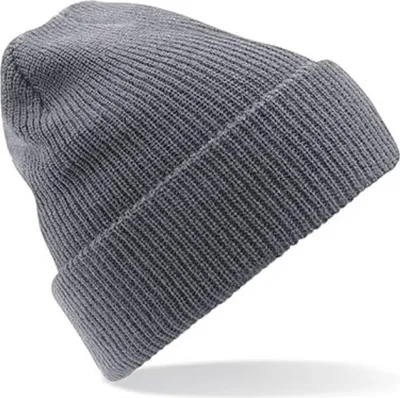Produktbild von Beechfield B425 | Heritage Beanie Wintermütze - Farbe: Graphite Grey - Größe: One Size