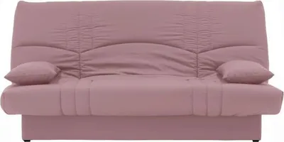 Image de Canapé Convertible Clic Clac 3 Places, Tissu Rose, L 190 x P 92 cm, Coffre de Rangement, Matelas 13 cm