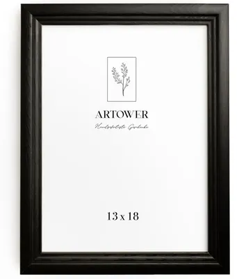 Fotolijst Holz Schwarz 13x18 cm Retro Bilderrahmen