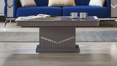 Image de Table basse grise moderne de luxe Table de rangement Meubles en bois Nouveau