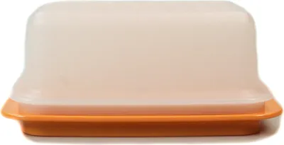 Produktbild von TUPPERWARE Butterdose Butterschatz weiß orange Butterschatz Kühlschrank