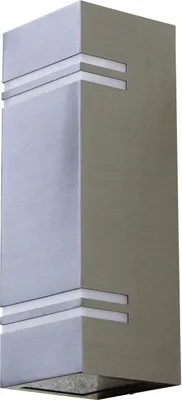 Produktbild von Lutec LED Außenwandleuchte Stripes Edelstahl Up- & Downlight