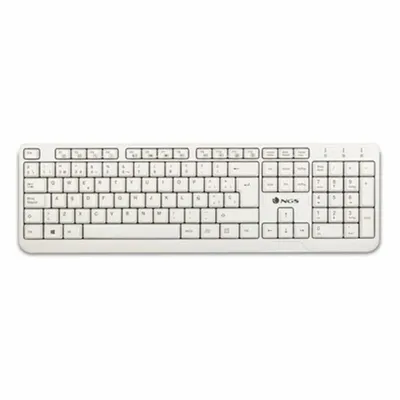 Produktbild von Tastatur NGS NGS-KEYBOARD-0284 Weiß Qwerty Spanisch