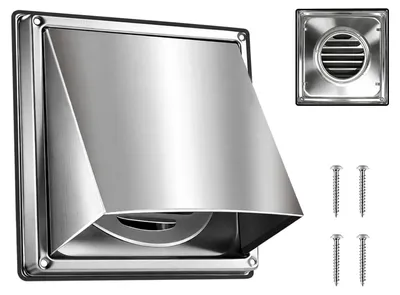 Image de Grille de ventilation en acier inoxydable avec protection contre les insectes