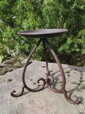 Produktbild von Wunderschöner stilvoller Kerzenständer Kerzenhalter antikbraun 14 cm hoch