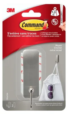 Produktbild von Wiederverwendbarer Haken, COMMAND grau 1,3 kg