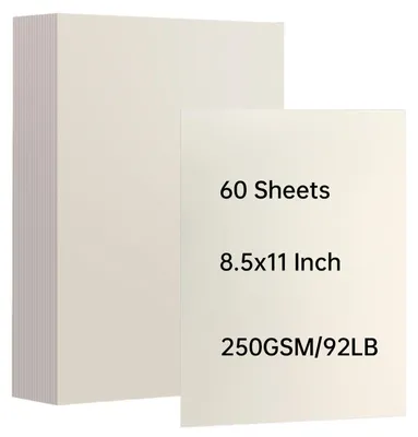 Obrázok produktu pre Solidchoice – Farebný papier formátu A4, 60 listov, 250 g/m², vhodný na kreatívne činnosti