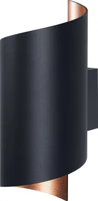 Produktbild von OSRAM SMART+ Matter Wall Twist LED Wandleuchte Schwarz 230x127mm, 12W, 700lm, TW 3000-6500K, WiFi, Alexa, Alu