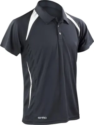 Produktbild von Spiro - "Team Spirit" Poloshirt für Herren FK1585 (3XL) (Schwarz/Weiß)