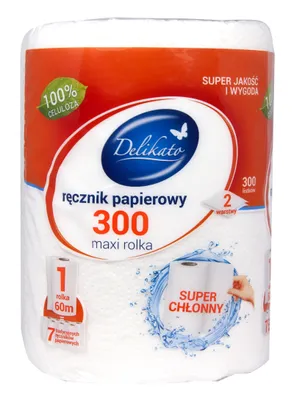Produktbild von Premium Küchentuch 2-in-1, 300 Blatt: Saugstarkes Haushalts- und Küchenhandtuch, Effiziente Absorption, Multifunktionell