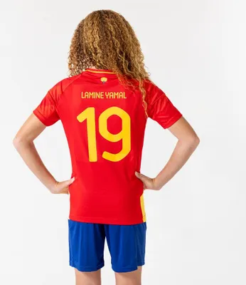 Obrázek produktu pro Dres Španělska na domácí zápasy pro děti - Lamine Yamal - Velikost 164 - Fotbalová sada - RFEF