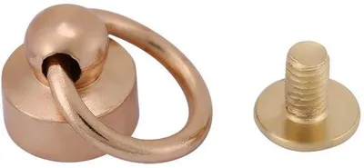 Productafbeelding van Metalen klemmen, 20 stuks - 8 mm - Messing/IJzer - Bevestigingen voor tassen - DIY knutselprojecten - Metalen - Zwart/Goud/Zilver/Brons