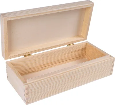 Image de Creative Deco Petite Boîte de Rangement Noël en Bois Non Peint 24 x 11,3 x 7,2cm