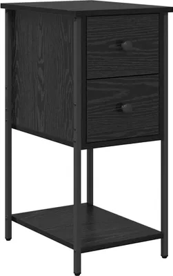 Image de Cabinet de chevet Chêne noir 32 x 42 x 70 cm Bois d'ingénierie