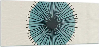 Produktbild von Bilder auf glas - Einteilig - Auge Abstraktion Modern - 100x40cm - Glasbilder - Wandbilder - Bilder - zum Aufhängen bereit - Wanddekoration aus Glas - Glas Bilder - Wandbild auf Glas - GAB100x40-4224