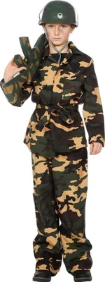 Produktbild von Soldaat Camouflage Jongen Kostuum 116