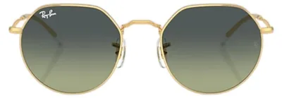 Image de Lunettes de soleil RAY-BAN Jack dorées 53