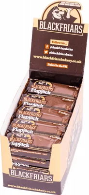 Produktbild von Blackfriars Flapjacks (25x110g) Fudge - Riegel - Energie-Riegel