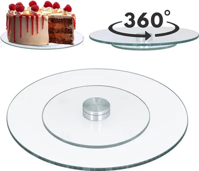 Produktbild von Drehbare Glasplatte für Kuchenteller 30 cm