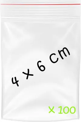 Produktbild von 100 x LDPE-Schnellverschluss-Beutel 40 x 60 mm