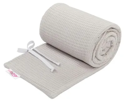 Produktbild von babybay Nestchen Waffelpiqué passend für Modell Maxi, Boxspring, Comfort und Comfort Plus, weißgrau