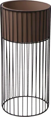 Produktbild von TrendLine Pflanzgefäß Metall Ø32 x 70 cm schwarz-taupe