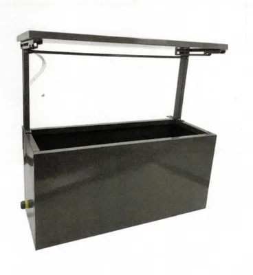 Produktbild von Hochbeet Metall anthrazit für Balkon mit Dach und Bewässerungssystem 2802-01
