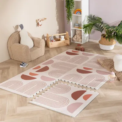 Produktbild von Volero - Puzzlematte - Alfie Arches Hellgrau Multi - 120x180cm - Kinderzimmer, Babyzimmer