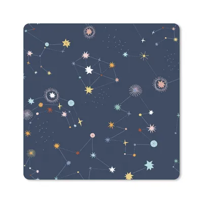 Produktbild von MuchoWow® Mauspad Mousepad Sterne - Weltraum - Kind 30x30 cm - Mousepads - Maus Mat - Pad - Mausunterlage - Gaming