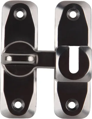 Obrázok produktu pre INF Dverová západka - 90°/180° univerzálna (vŕtanie/bez vŕtania) čierna
