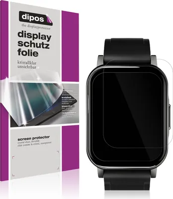 Produktbild von 6x Schutzfolie für Haylou LS02 watch klar Displayschutzfolie Folie Display Schutz dipos