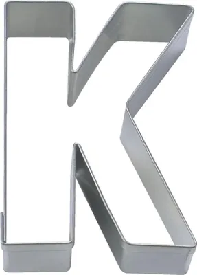Produktbild von Städter Ausstecher Buchstabe K, Ausstechform, Plätzchenform, Keks, Plätzchen, Edelstahl, 6.5 cm, 112803