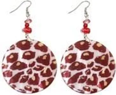 Produktbild von Runde Ohrringe mit Leopardmotiv