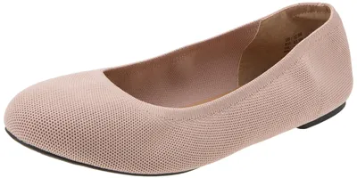Productafbeelding van A. Essentials dames ballerina's van gebreid mesh, kleur beige, maat 40 EU