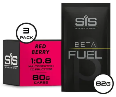 Zdjęcie produktu dla Science in Sport Beta Fuel 80, proszek do napoju, smak jagodowy, 3 opakowania po 82 g