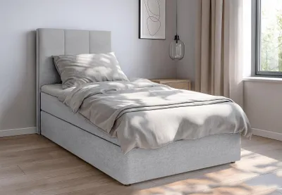 Produktbild von AX LIVING Boxbett Merea Boxspringbett Grau mit Bettkasten 80x200 cm