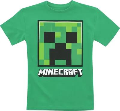Immagine prodotto di Maglietta Minecraft - Faccia da Creeper - Bambini