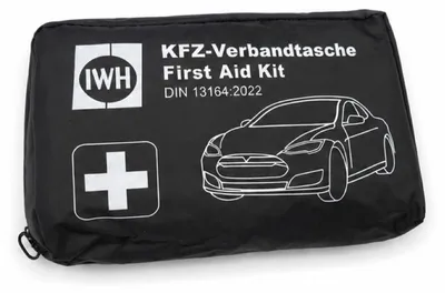 Obrázek produktu pro IWH 023513 IWH lékárnička do auta, obsah podle normy DIN 13164, černá