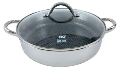 Image de Sautoir 28 cm en inox 18/10 avec couvercle Elo Relief Evolution