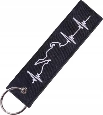 Imagen del producto de LIFELINE, llavero para motocicletas, color blanco - Llavero | Regalo original