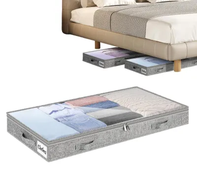 Imagen del producto de Contenedores de almacenamiento para debajo de la cama, para una organización eficiente