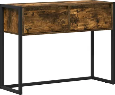 Zdjęcie produktu dla Stolik końcowy Dąb dymny 100 x 36 x 75 cm