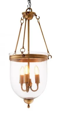 Produktbild von Casa Padrino Luxus Laterne - Luxus Messing Hängeleuchte Durchmesser 32 x H 70 cm
