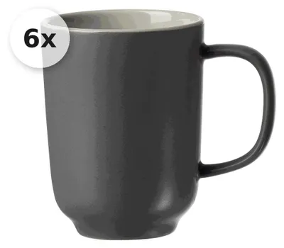 Produktbild von Becher 285ml 6er Set Jasper grau