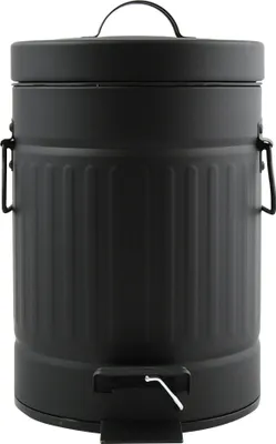 Produktbild von MSV Treteimer fur Bad/Toilette - schwarz - 3L - 17 x 26 cm - Toilette