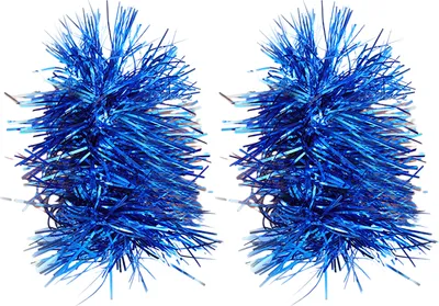 Produktbild von 1 Paar Lametta-Armband, buntes elastisches Band, für Erwachsene und Kinder, universeller Kindertag, Kindergarten, Tanzaufführung, Requisite, Sporttreffen, Cheerleading-Team, Lametta-Armband, Blau