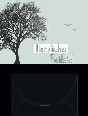 Produktbild von Trauer  Beileid  Kondolenz  Geldkarte - Trauerkarte im Format 11,5