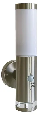 Produktbild von Wand-Außenleuchte Lisa II mit Bewegungs-Sensor, 12 SMD LEDs, Dauerlicht bei Dunkelheit, Höhe 37,5 cm