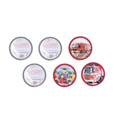 Produktbild von School Mood 6er Patchy-Set Feuerwehr -001